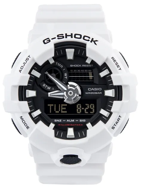 Чоловічий годинник CASIO G-SHOCK - білий - GA-700-7A